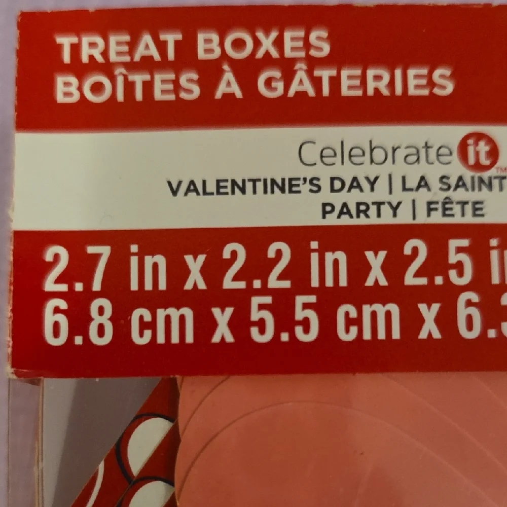 Celebrate It Heart Favor Boxes - Red and Pink